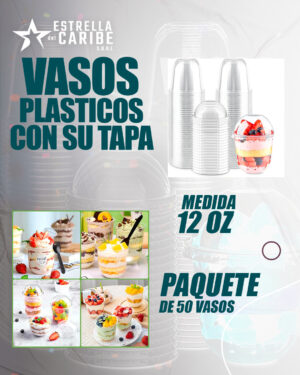 Paquete de vasos domo de 12 OZ