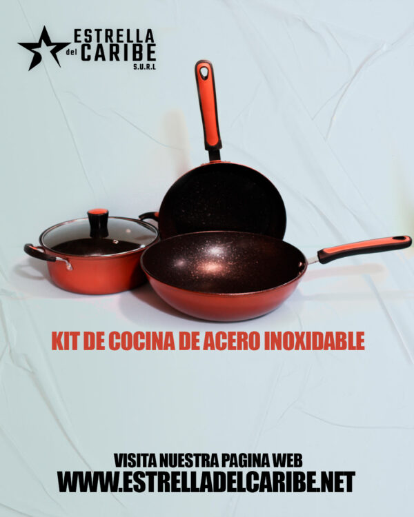 Kit de cocina de acero inoxidable