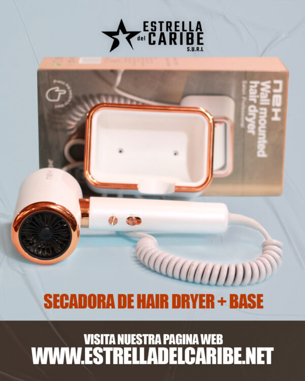 Secadora de Hair Dryer + Base