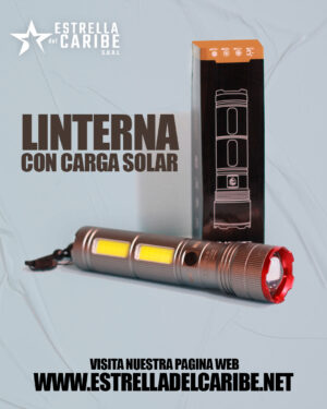 Linterna con carga Solar