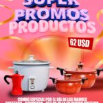 combo de cafetera, arrocera y set de ollas de micro presión