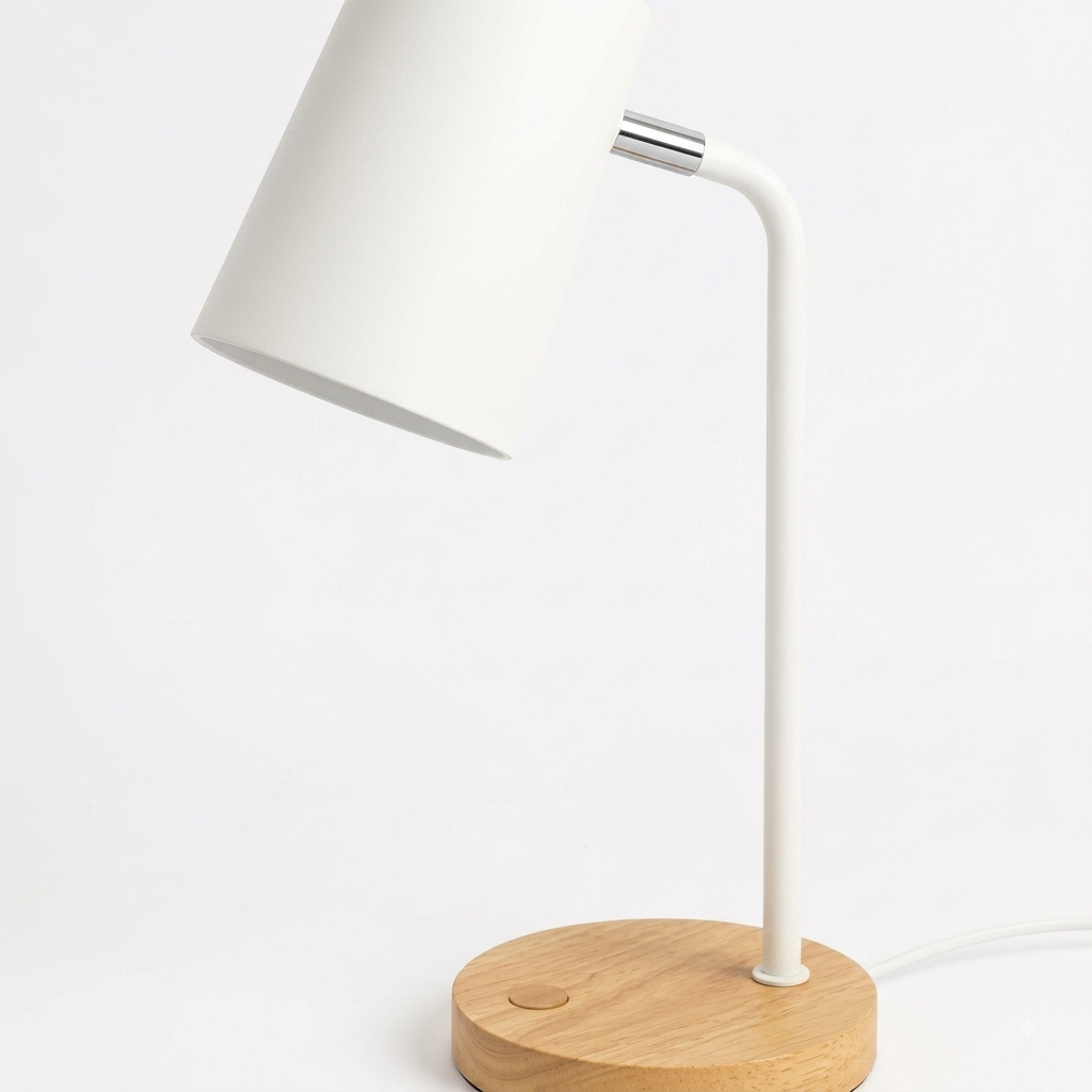 Lámpara de Escritorio Minimalista Color Blanco